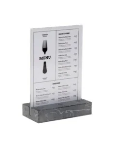 Présentoir de table Europel A5 polystone anthracite