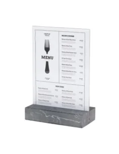 Présentoir de table Europel A5 polystone anthracite 2