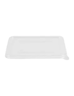 Couvercles PET Fiesta Recyclable pour barquettes en bagasse (lot de 100)
