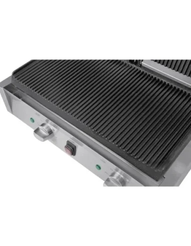 Gril de contact double Bistro Buffalo rainuré/rainuré