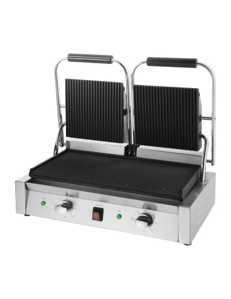 Gril de contact double Bistro Buffalo rainuré/rainuré