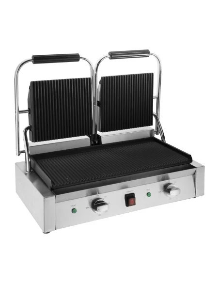 Gril de contact double Bistro Buffalo rainuré/rainuré