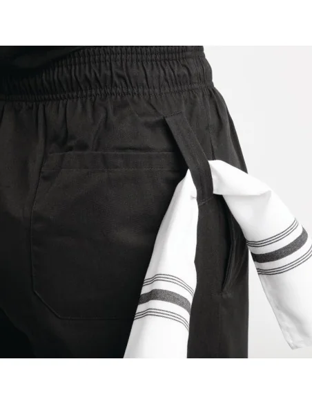 Pantalon de cuisine mixte traité au Teflon Easyfit noir S