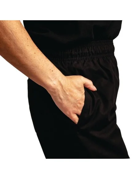 Pantalon de cuisine mixte traité au Teflon Easyfit noir S