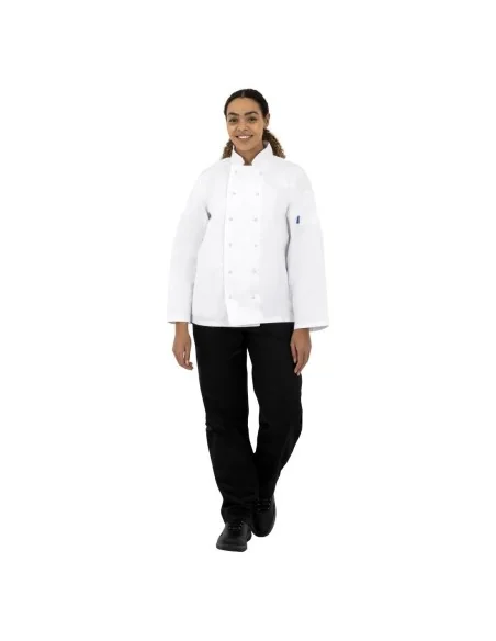 Veste de cuisine mixte Whites Vegas manches longues blanche M
