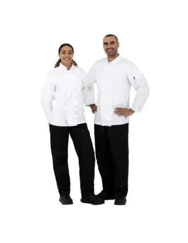 Veste de cuisine mixte Whites Vegas manches longues blanche S