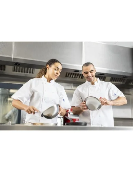 Veste de cuisine mixte Whites Vegas manches courtes blanche S