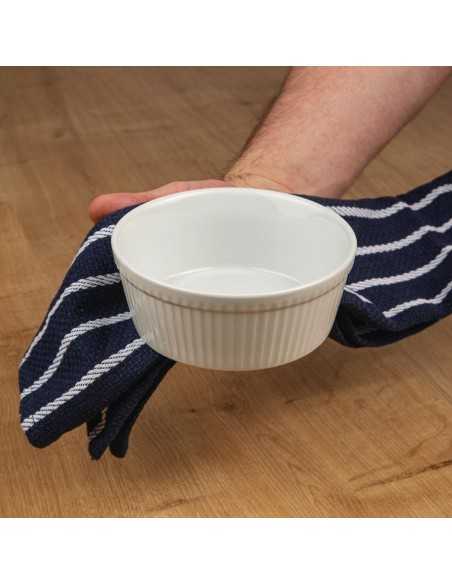 Plats à gratin ronds blancs Olympia 134mm (Lot de 6)