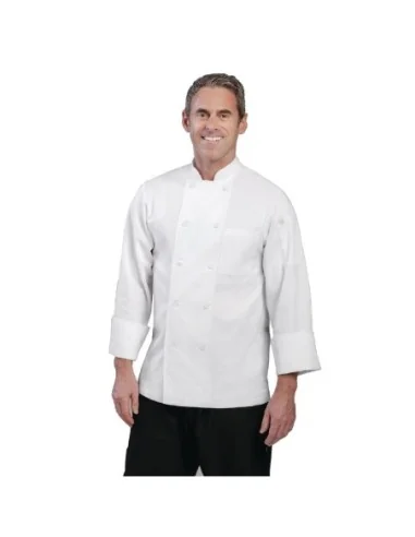 Veste de cuisine mixte Le Mans Chef Works blanche XL