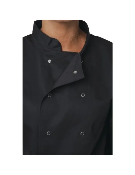 Veste de cuisine mixte Whites Vegas manches longues noire XS