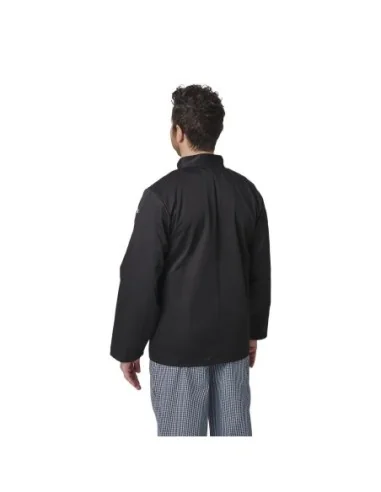 Veste de cuisine mixte Whites Vegas manches longues noire XXL