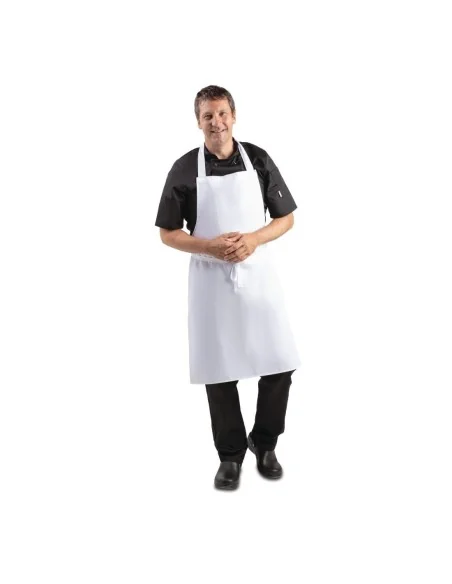 Tablier bavette Whites blanc