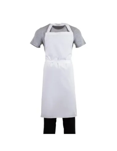 Tablier bavette Whites blanc XL