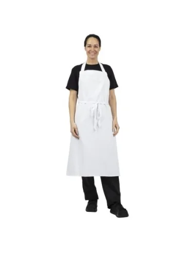 Tablier bavette Whites blanc XL