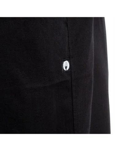Pantalon de cuisine mixte Chef Works Professionnel chevrons noirs L