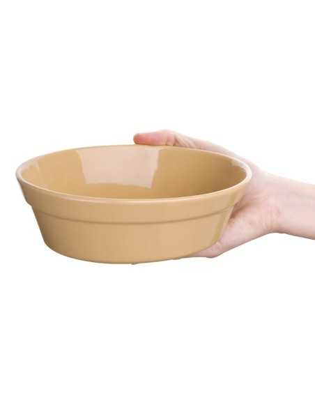 Plats à gratin ovales Olympia Stoneware 180 x 133mm (Lot de 6)