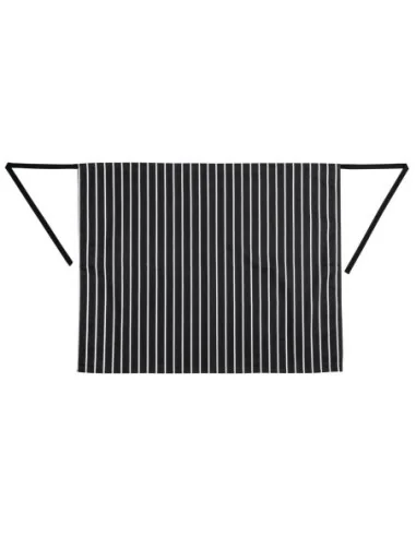 Tablier de cuisine Whites rayé blanc et noir