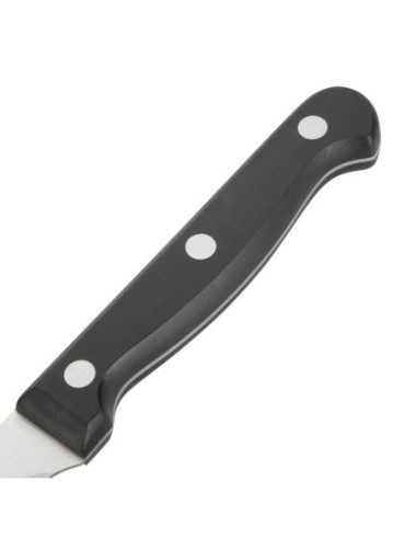 Couteaux à viande Olympia manche noir (Lot de 12)