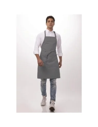 Tablier bavette Chef Works gris