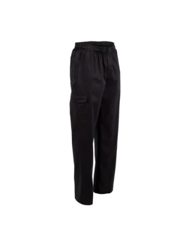 Pantalon de cuisine mixte Chef Works Slim Fit Cargo noir XL