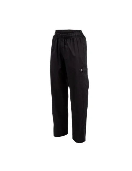 Pantalon de cuisine mixte Chef Works Slim Fit Cargo noir XL