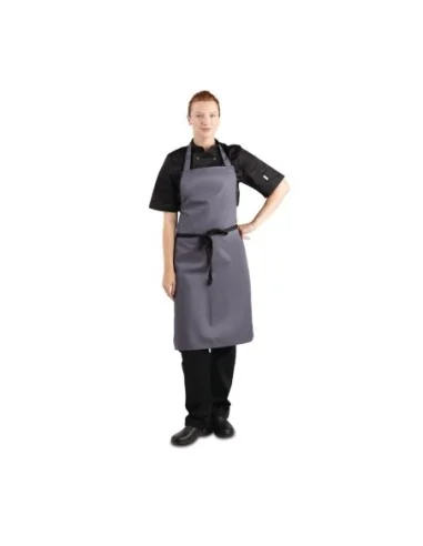 Tablier bavette Whites polyester-coton anthracite