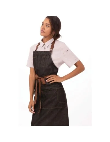 Tablier bavette Memphis Chef Works noir