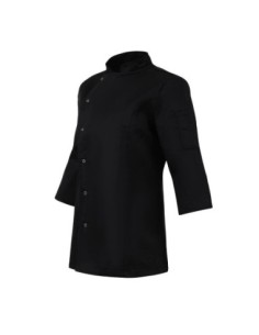 Veste de cuisinier femme ajustée Whites noire taille S 2