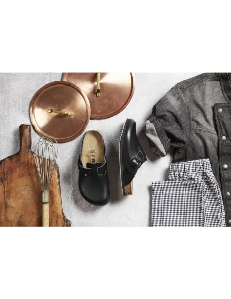 Sabots professionnels noirs Boston adhérence Birkenstock 40