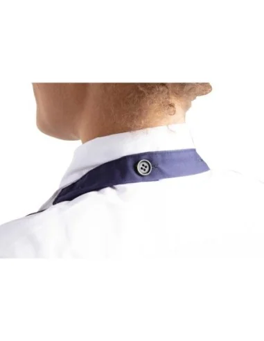 Tablier serveur col en V Whites bleu marine