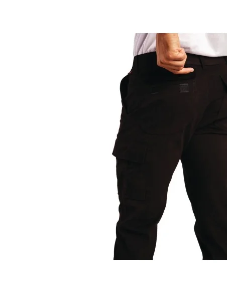 Pantalon homme slim stretch Cargo noir 46