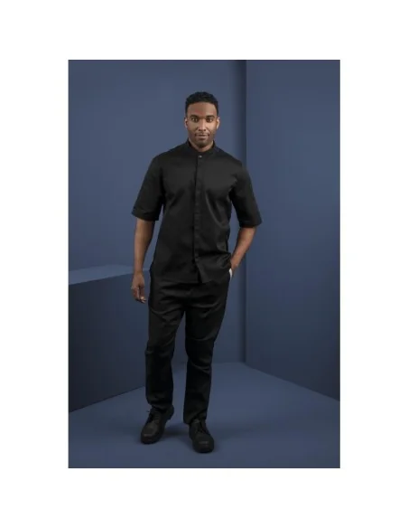 Veste col officier Southside noire - Taille L