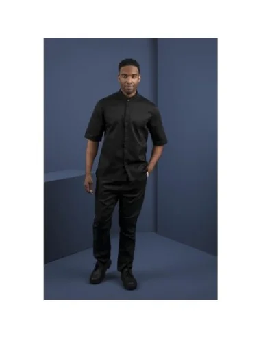 Veste col officier Southside noire - Taille M