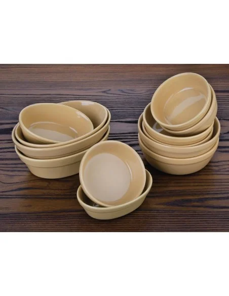 Plats à gratin ronds Olympia Stoneware 156mm (Lot de 6)
