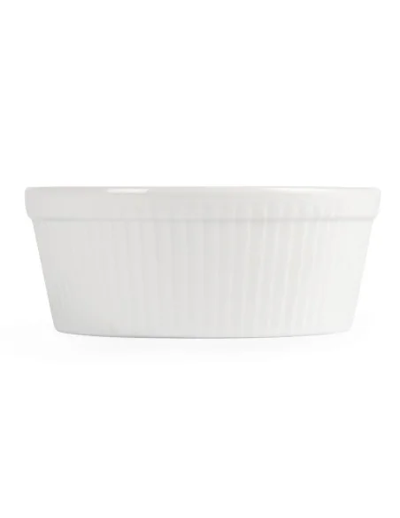 Plats à gratin ronds blancs Olympia 134mm (Lot de 6)