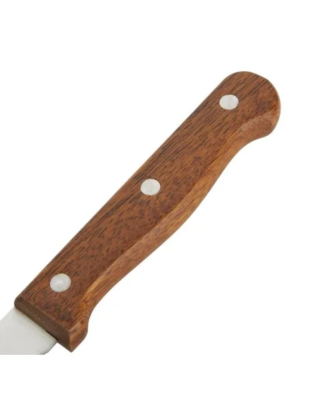 Couteaux à viande Olympia manche en bois (Lot de 12)
