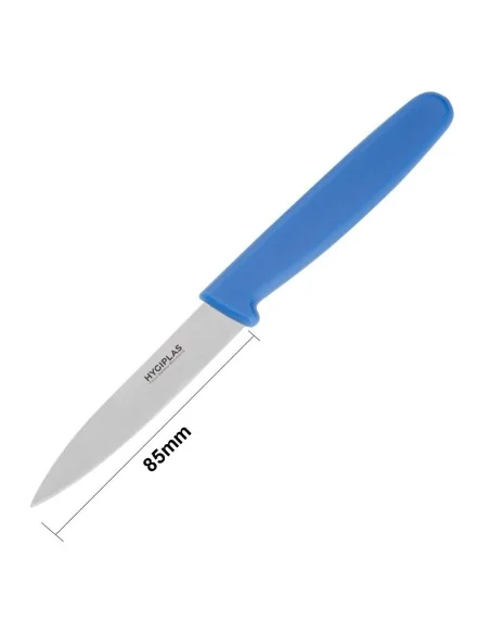 Couteau d'office Hygiplas bleu 7,5 cm