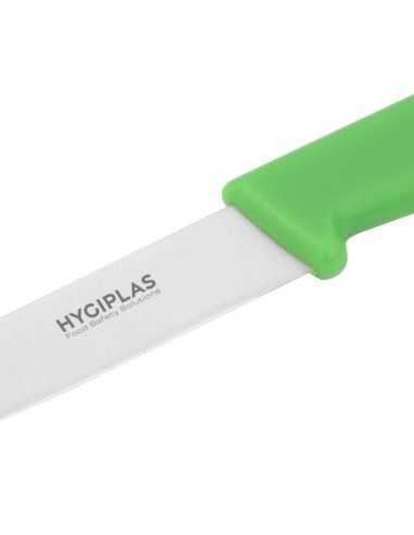 Couteau d office Hygiplas vert 7,5 cm