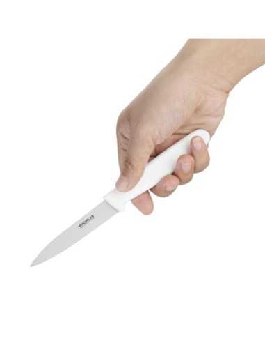 Couteau d'office Hygiplas blanc 7,5 cm