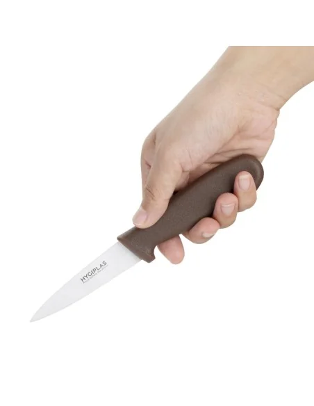 Couteau d office Hygiplas marron 90mm