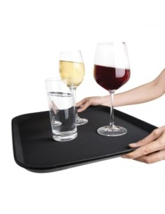 Plateau antidérapant en plastique Olympia Kristallon rectangulaire 356 x 457mm 2