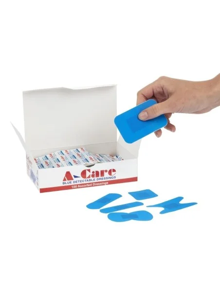 Pansements bleus assortis (Lot de 100)