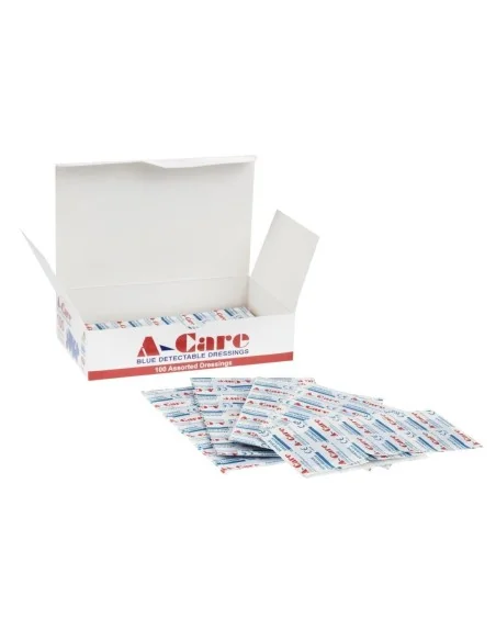 Pansements bleus assortis (Lot de 100)