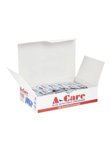 Pansements bleus assortis (Lot de 100)
