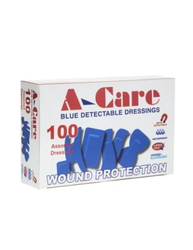 Pansements bleus assortis (Lot de 100)