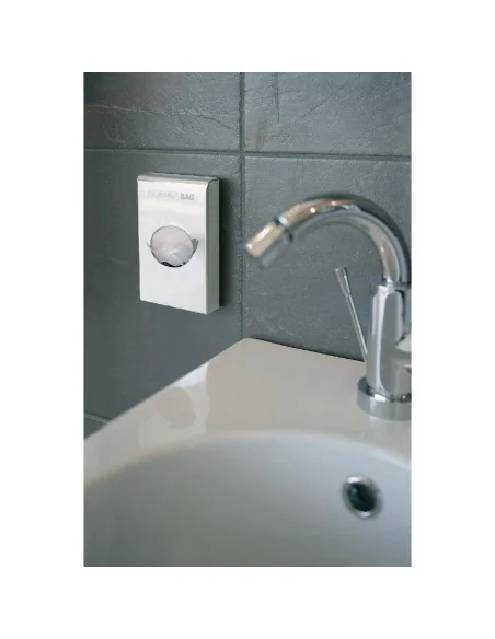 Distributeur de sacs hygiéniques chromé