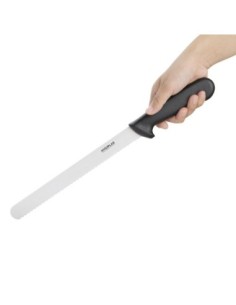 Couteau à trancher denté Hygiplas noir 255mm 2