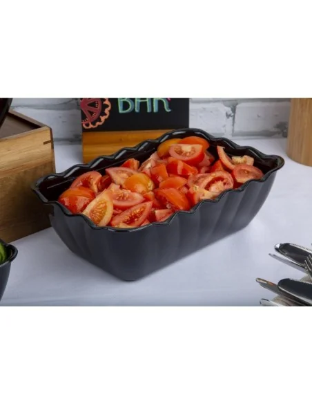 Saladier noir medium Olympia Kristallon