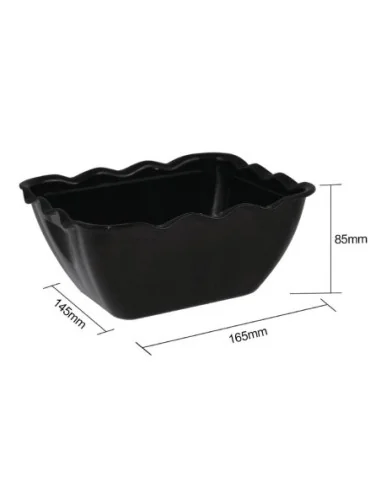 Petit saladier noir Olympia Kristallon