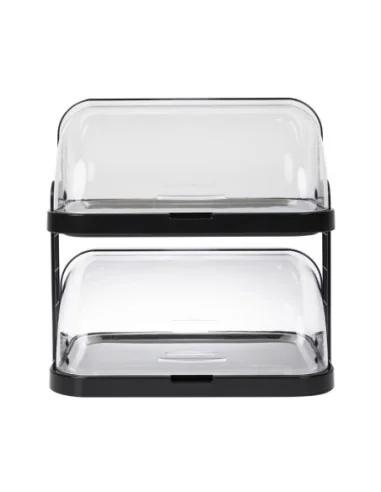 Plateau réfrigéré à 2 étages couvercle rabattable APS